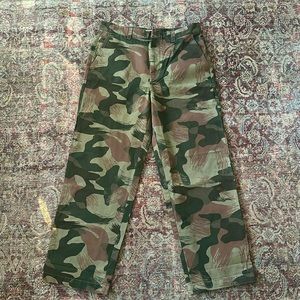 Oversized Chino Pants in Brushstroke Camo